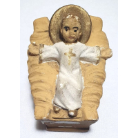 Jezus in krib, gemerkt AB K.S.18